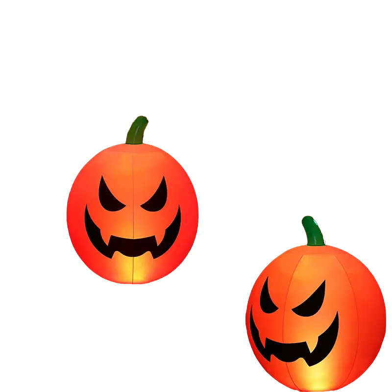 Remote Glow: Illuminated Inflatable Pumpkin
