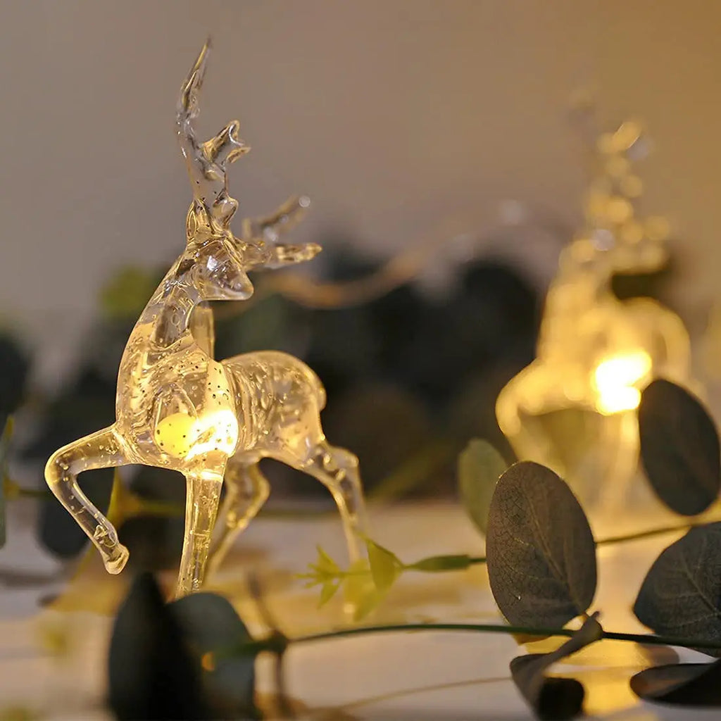 1.5M 10-Led Christmas Reindeer String Lights – Festive Fairy Garland