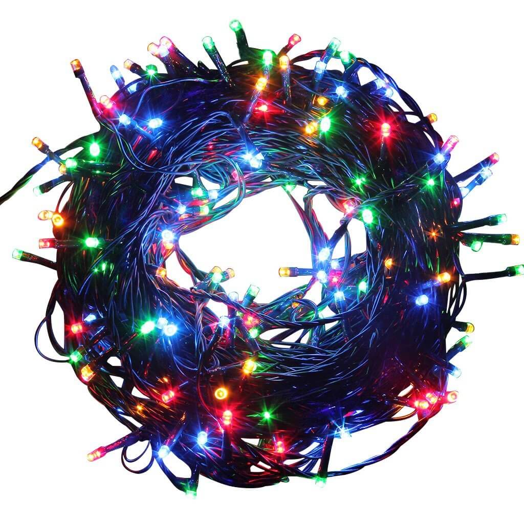 LED fényfüzér választható méretben és színben-240 LED-es-színes