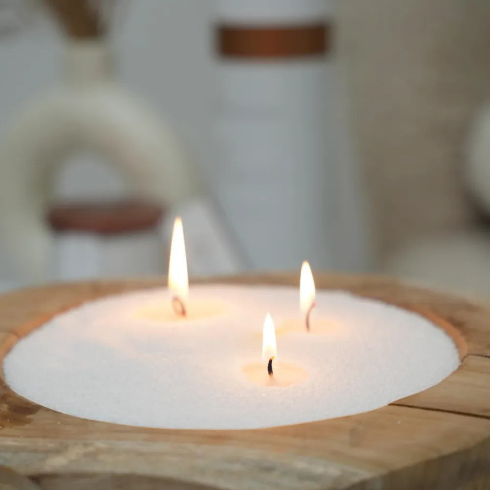 Grey unscented Candle Sand 1Kg / 2.20lbs