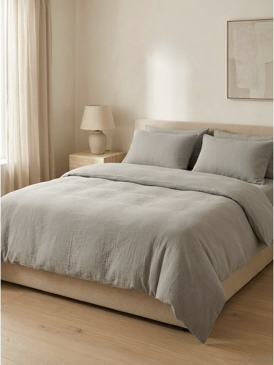 Muslin bedding set, 200x220 cm 3 pieces