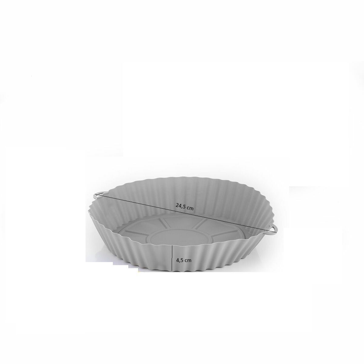 Set of 4 Silicone Baskets with Handles for Air Fryer and 2 Kitchen Brushes InnovaGoods