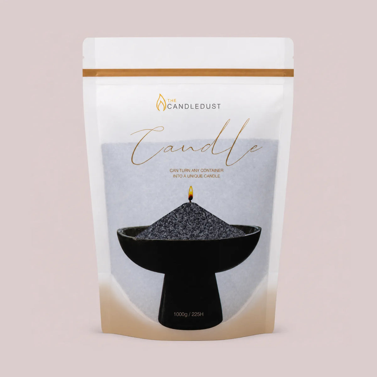 Grey unscented candle sand 1kg pack for glass jars and tins
