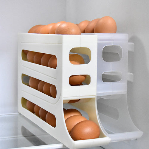 4-Layer Automatic Egg Roller Tray – Fridge Organiser