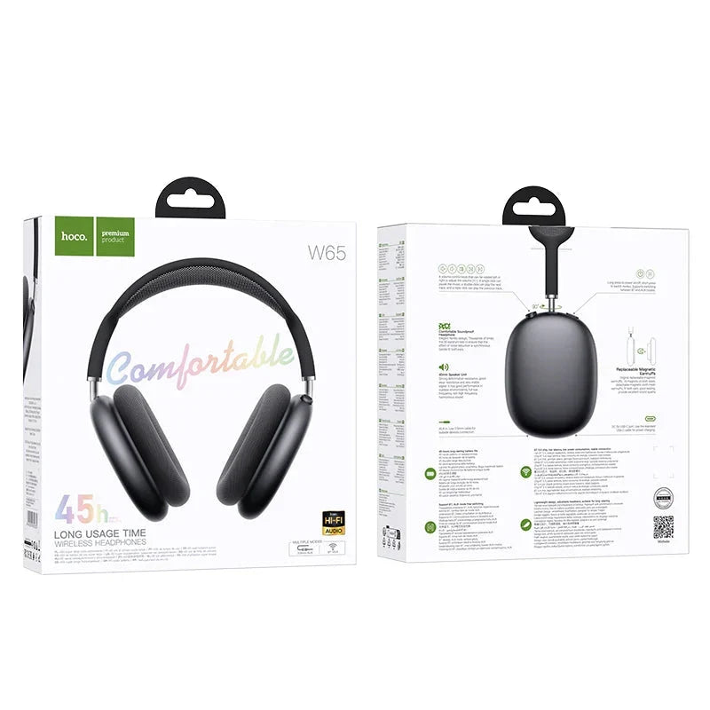Bluetooth Over-Ear HiFi Headphone Black