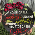 Festive 3D Christmas Door Sign