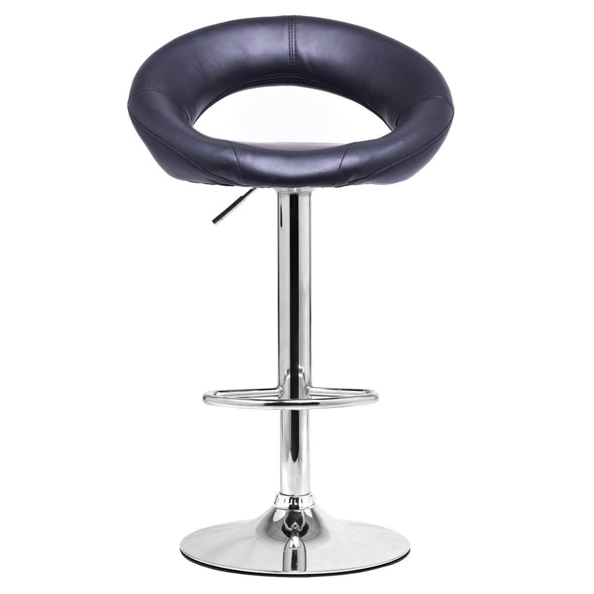 Adjustable Height Bar Stools – Set of 2, Black