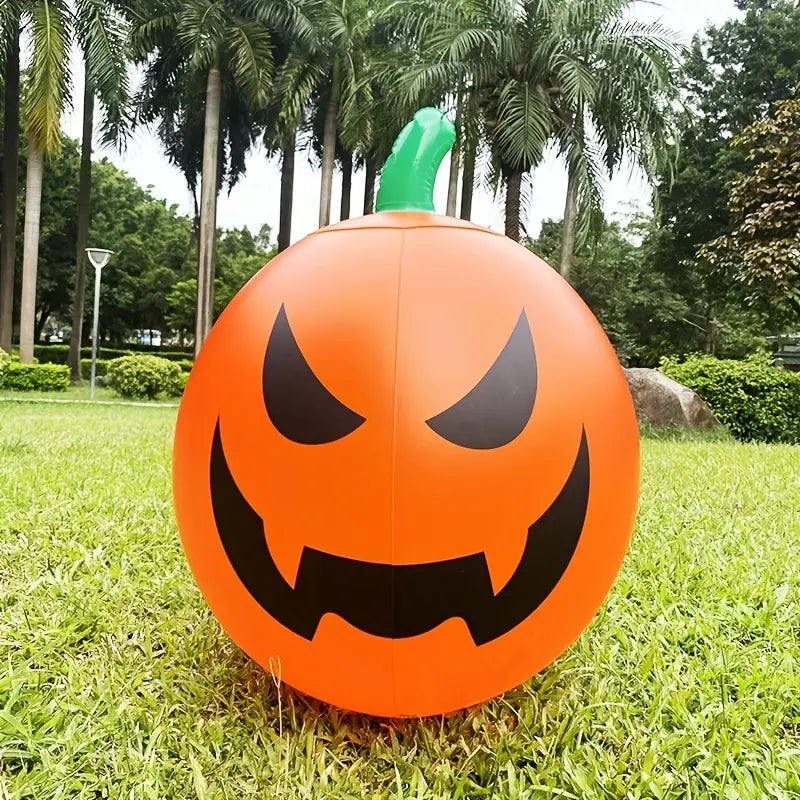 Remote Glow: Illuminated Inflatable Pumpkin