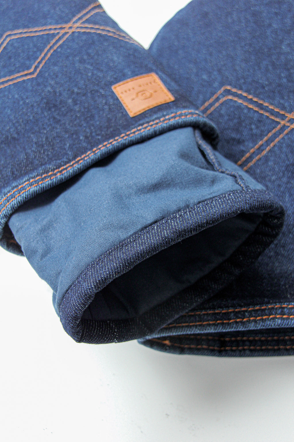 Denim Kitchen Set – Apron, Oven Mitts & 3 Hand Towels