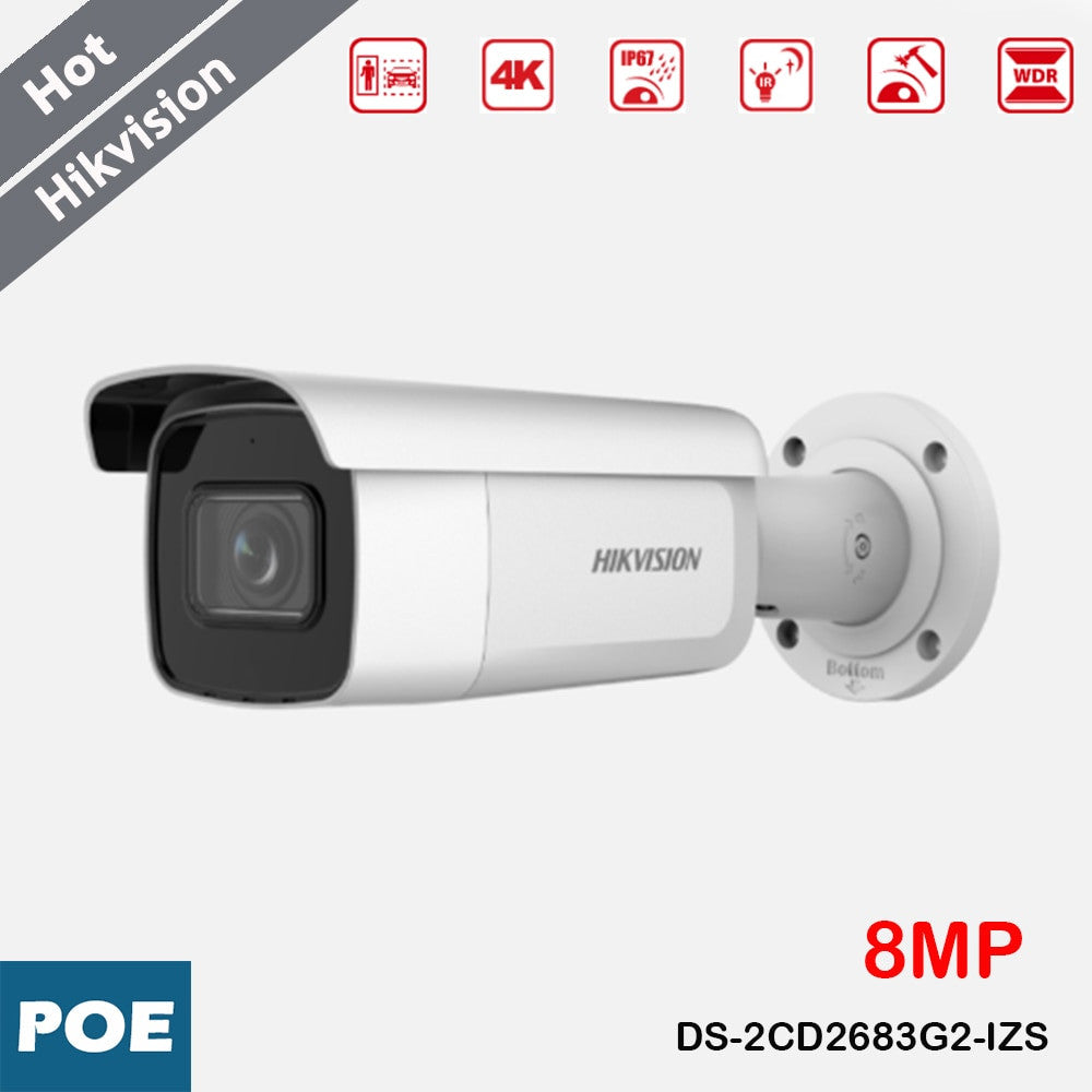 Hikvision 8MP Survillance Camera Home Protection IP Camera 2.8mm-12mm Motorized