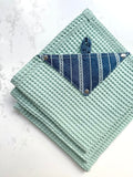 Linen & Denim Kitchen Set – Apron, Oven Mitt, Pot Holder & Towels