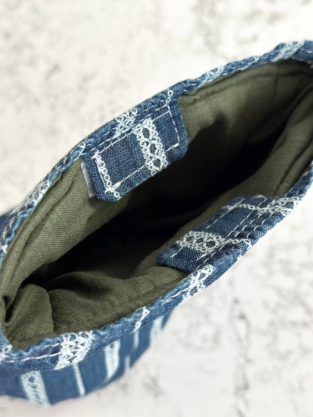 Linen & Denim Kitchen Set – Apron, Oven Mitt, Pot Holder & Towels
