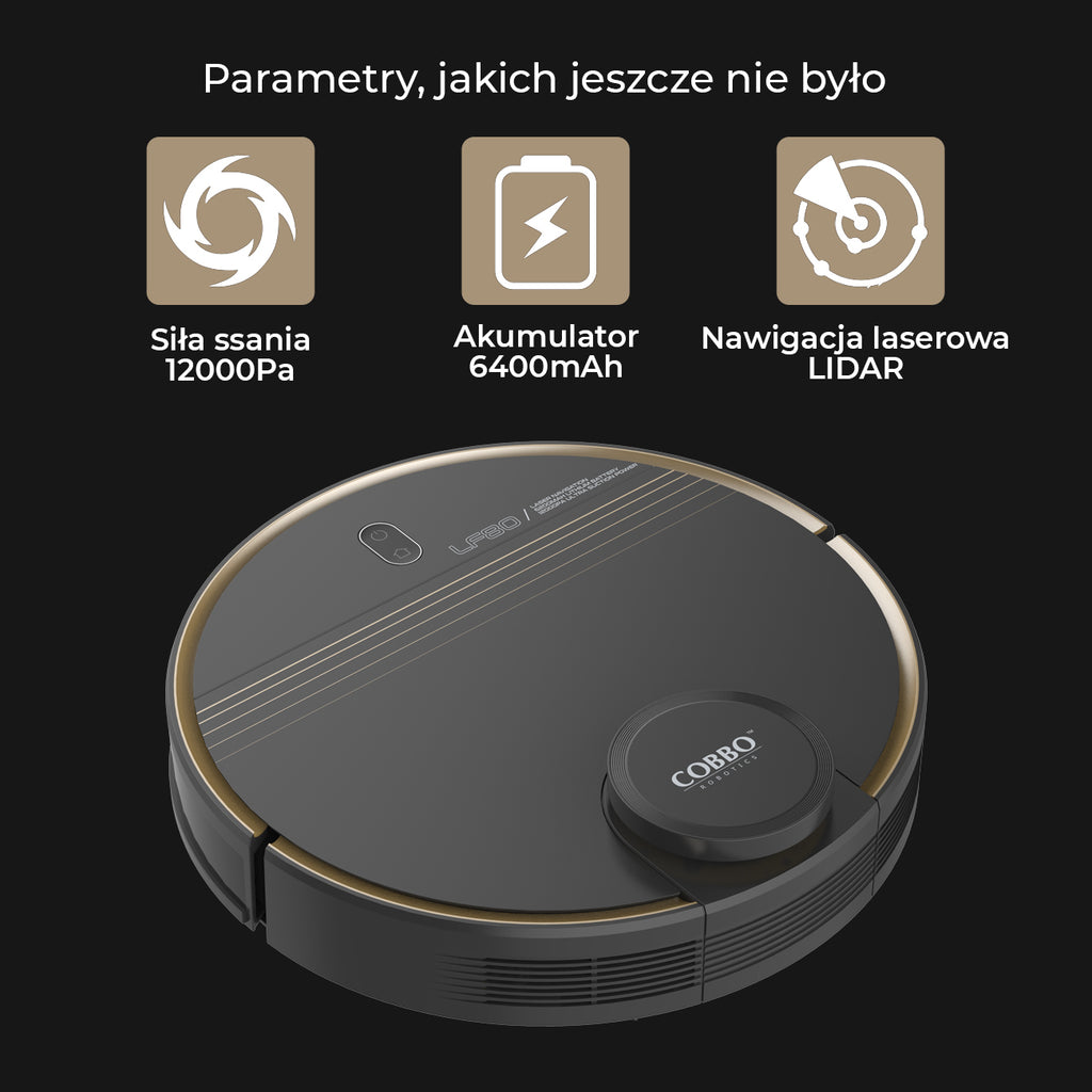 COBBO LF80 Robot Vacuum & Mop – 12,000 Pa Suction