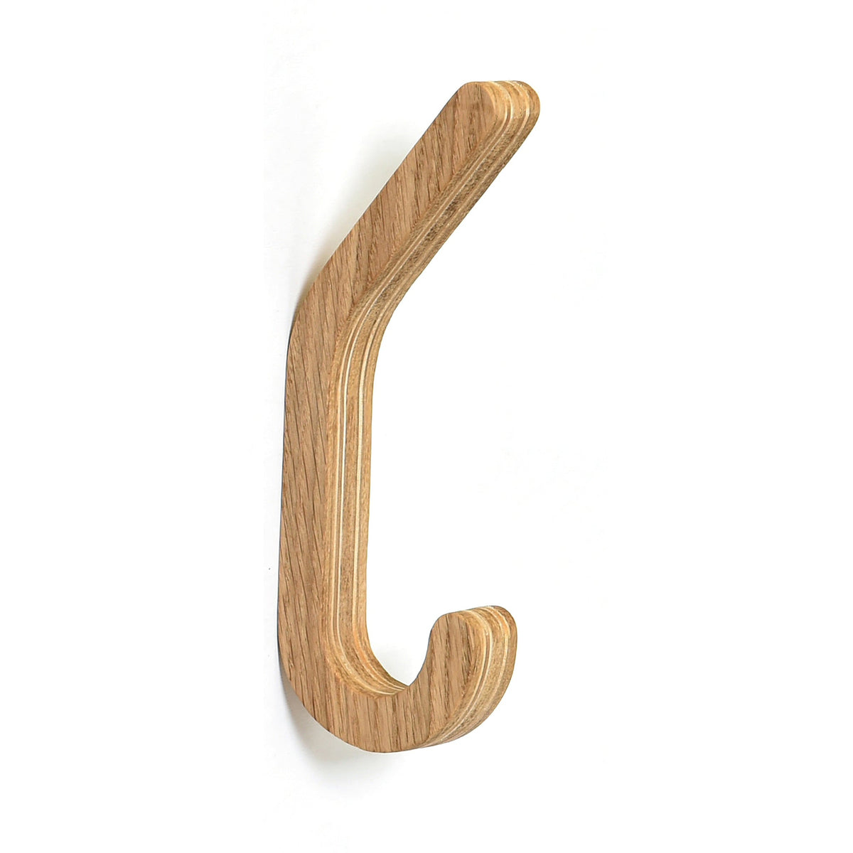 Set of 2 Wooden Wall Hooks for Coats & Storage Organization