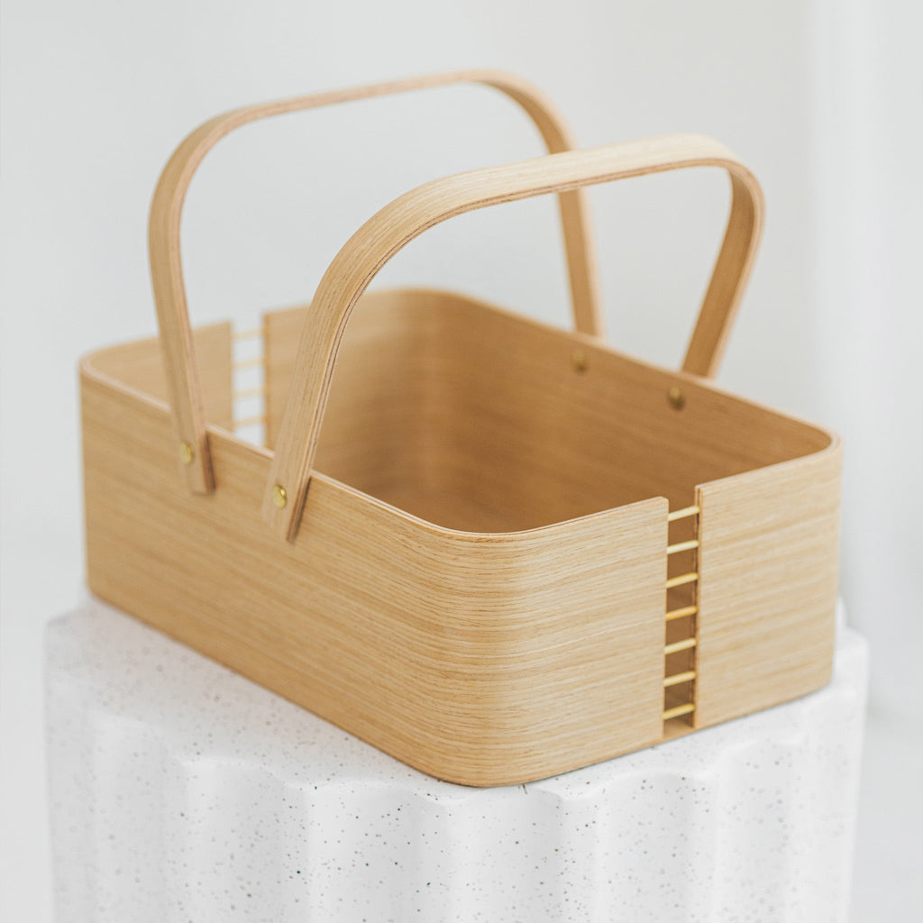 Wicker Picnic Basket with Handles